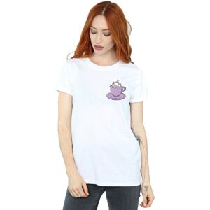 Disney Women's Aristocats Marie In Cup Breast Print Cotton Boyfriend T-Shirt in White Size: 2XL White 2XL Disney Women's Aristocats Marie In Cup Breast Print Cotton Boyfriend T-Shirt in White Size: 2XL White 2XL
