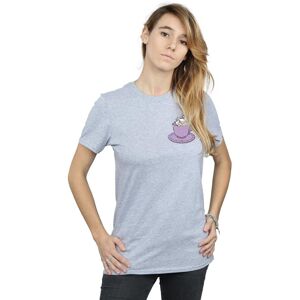 Disney Women's Aristocats Marie In Cup Breast Print Cotton Boyfriend T-Shirt in Grey Size: Small Grey S Disney Women's Aristocats Marie In Cup Breast Print Cotton Boyfriend T-Shirt in Grey Size: Small Grey S