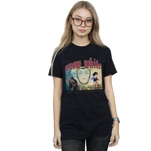 Disney Women's Snow White & Queen Grimhilde Cotton Boyfriend T-Shirt in Black Size: 2XL Black 2XL Disney Women's Snow White & Queen Grimhilde Cotton Boyfriend T-Shirt in Black Size: 2XL Black 2XL