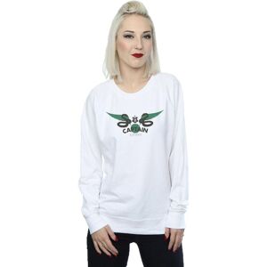 Harry Potter Women's Slytherin Captain Sweatshirt in White Size: XL White XL Harry Potter Women's Slytherin Captain Sweatshirt in White Size: XL White XL