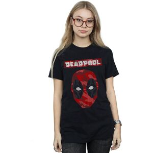 Marvel Women's Deadpool Camo Head Cotton Boyfriend T-Shirt in Black Size: XL Black XL Marvel Women's Deadpool Camo Head Cotton Boyfriend T-Shirt in Black Size: XL Black XL