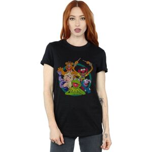 Disney Women's The Muppets Group Circle Cotton Boyfriend T-Shirt in Black Size: 2XL Black 2XL Disney Women's The Muppets Group Circle Cotton Boyfriend T-Shirt in Black Size: 2XL Black 2XL
