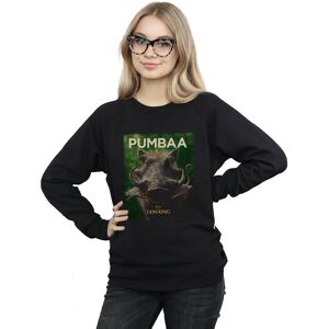 Disney Women's The Lion King Movie Pumbaa Poster Sweatshirt in Black Size: Large Black L Disney Women's The Lion King Movie Pumbaa Poster Sweatshirt in Black Size: Large Black L