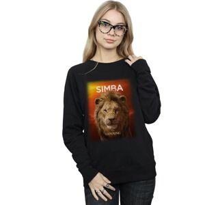 Disney Women's The Lion King Movie Adult Simba Poster Sweatshirt in Black Size: Medium Black M Disney Women's The Lion King Movie Adult Simba Poster Sweatshirt in Black Size: Medium Black M