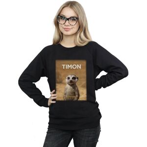 Disney Women's The Lion King Movie Timon Poster Sweatshirt in Black Size: Large Black L Disney Women's The Lion King Movie Timon Poster Sweatshirt in Black Size: Large Black L