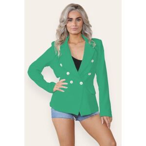 KDMD Women's Fitted Linned Double Button Blazer Jacket - Stylish Comfort for All Occasions in Jade Size: Large Jade L KDMD Women's Fitted Linned Double Button Blazer Jacket - Stylish Comfort for All Occasions in Jade Size: Large Jade L