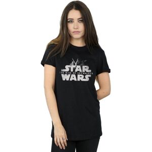 Disney Women's Star Wars The Rise Of Skywalker Rey & Kylo Battle Cotton Boyfriend T-Shirt in Black Size: Medium Black M Disney Women's Star Wars The Rise Of Skywalker Rey & Kylo Battle Cotton Boyfriend T-Shirt in Black Size: Medium Black M