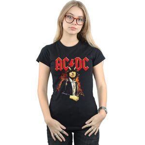AC/DC Women's Angus Highway To Hell Cotton T-Shirt in Black Size: Medium Black M AC/DC Women's Angus Highway To Hell Cotton T-Shirt in Black Size: Medium Black M