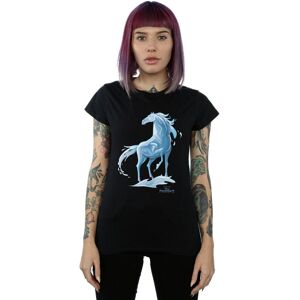 Disney Women's Frozen 2 Nokk The Water Spirit Cotton T-Shirt in Black Size: Large Black L Disney Women's Frozen 2 Nokk The Water Spirit Cotton T-Shirt in Black Size: Large Black L