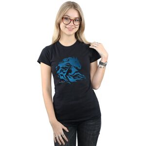 Disney Women's Frozen 2 Nokk Silhouette Cotton T-Shirt in Black Size: 2XL Black 2XL Disney Women's Frozen 2 Nokk Silhouette Cotton T-Shirt in Black Size: 2XL Black 2XL