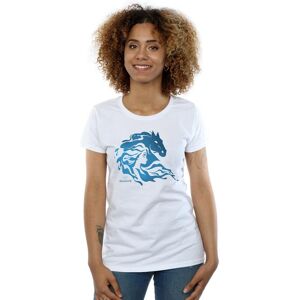 Disney Women's Frozen 2 Nokk Silhouette Cotton T-Shirt in White Size: Large White L Disney Women's Frozen 2 Nokk Silhouette Cotton T-Shirt in White Size: Large White L