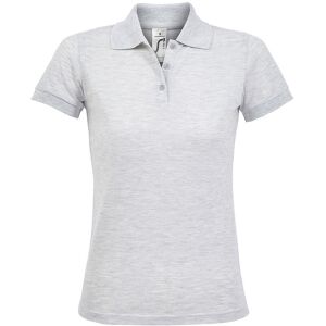 SOL'S Women's Prime Pique Polo Shirt in Grey Size: 3XL Grey 3XL SOL'S Women's Prime Pique Polo Shirt in Grey Size: 3XL Grey 3XL