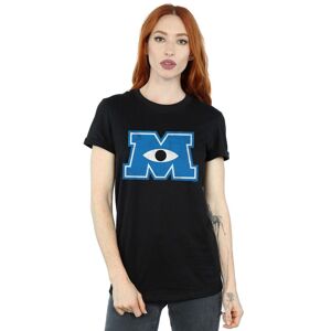 Disney Women's Monsters University Monster M Cotton Boyfriend T-Shirt in Black Size: Medium Black M Disney Women's Monsters University Monster M Cotton Boyfriend T-Shirt in Black Size: Medium Black M