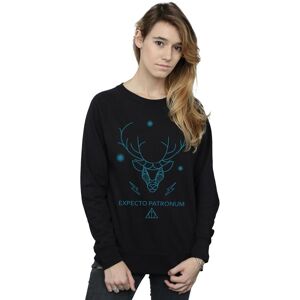 Harry Potter Women's Expecto Patronum Sweatshirt in Black Size: Medium Black M Harry Potter Women's Expecto Patronum Sweatshirt in Black Size: Medium Black M