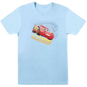 Disney Women's Cars Lightning McQueen Cotton Boyfriend T-Shirt in Baby Blue Size: Small Baby Blue S Disney Women's Cars Lightning McQueen Cotton Boyfriend T-Shirt in Baby Blue Size: Small Baby Blue S