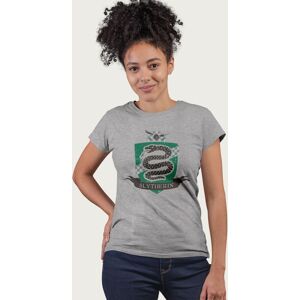 Harry Potter Women's Slytherin Quidditch Distressed Shield T-Shirt in Mid Grey Size: Medium Mid Grey M Harry Potter Women's Slytherin Quidditch Distressed Shield T-Shirt in Mid Grey Size: Medium Mid Grey M