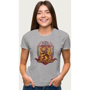 Harry Potter Women's Gryffindor Quidditch Distressed Shield T-Shirt in Mid Grey Size: Medium Mid Grey M Harry Potter Women's Gryffindor Quidditch Distressed Shield T-Shirt in Mid Grey Size: Medium Mid Grey M