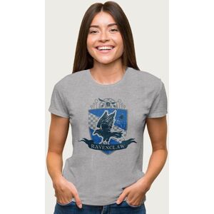 Harry Potter Women's Ravenclaw Quidditch Distressed Shield T-Shirt in Mid Grey Size: Medium Mid Grey M Harry Potter Women's Ravenclaw Quidditch Distressed Shield T-Shirt in Mid Grey Size: Medium Mid Grey M