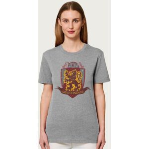 Harry Potter Women's Gryffindor Quidditch Distressed Shield Relaxed Fit T-Shirt in Mid Grey Size: Small Mid Grey S Harry Potter Women's Gryffindor Quidditch Distressed Shield Relaxed Fit T-Shirt in Mid Grey Size: Small Mid Grey S