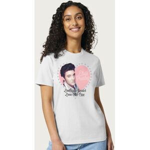 Elvisly Yours Women's Love Me Tender Elvis Presley Lyric Relaxed Fit T-Shirt in White Size: Medium White M Elvisly Yours Women's Love Me Tender Elvis Presley Lyric Relaxed Fit T-Shirt in White Size: Medium White M