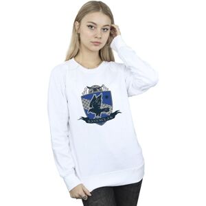 Harry Potter Women's Ravenclaw Chest Badge Sweatshirt in White Size: XL White XL Harry Potter Women's Ravenclaw Chest Badge Sweatshirt in White Size: XL White XL