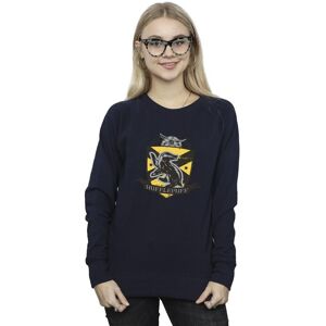 Harry Potter Women's Hufflepuff Chest Badge Sweatshirt in Navy Size: Medium Navy M Harry Potter Women's Hufflepuff Chest Badge Sweatshirt in Navy Size: Medium Navy M
