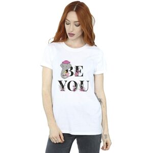 Disney Women's Dumbo Be You Cotton Boyfriend T-Shirt in White Size: 3XL White 3XL Disney Women's Dumbo Be You Cotton Boyfriend T-Shirt in White Size: 3XL White 3XL