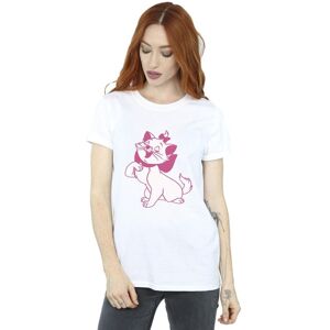 Disney Women's The Aristocats Marie Cotton Boyfriend T-Shirt in White Size: Small White S Disney Women's The Aristocats Marie Cotton Boyfriend T-Shirt in White Size: Small White S