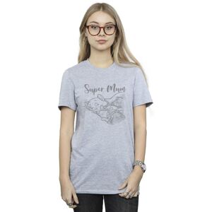 Disney Women's The Aristocats Marie Super Mum Cotton Boyfriend T-Shirt in Grey Size: Large Grey L Disney Women's The Aristocats Marie Super Mum Cotton Boyfriend T-Shirt in Grey Size: Large Grey L