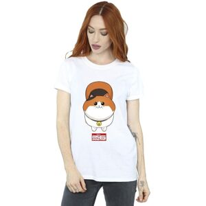 Disney Women's Big Hero 6 Baymax Kitten Face Cotton Boyfriend T-Shirt in White Size: XL White XL Disney Women's Big Hero 6 Baymax Kitten Face Cotton Boyfriend T-Shirt in White Size: XL White XL