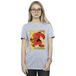 Disney Women's Big Hero 6 Baymax Baymax Newspaper Cotton Boyfriend T-Shirt in Grey Size: 3XL Grey 3XL Disney Women's Big Hero 6 Baymax Baymax Newspaper Cotton Boyfriend T-Shirt in Grey Size: 3XL Grey 3XL