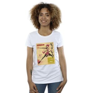 Disney Women's Big Hero 6 Baymax Honey Lemon Newspaper Cotton T-Shirt in White Size: XL White XL Disney Women's Big Hero 6 Baymax Honey Lemon Newspaper Cotton T-Shirt in White Size: XL White XL