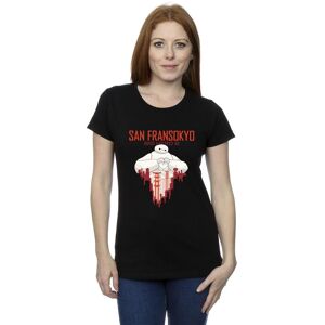 Disney Women's Big Hero 6 Baymax San Fransokyo Heart Cotton T-Shirt in Black Size: 2XL Black 2XL Disney Women's Big Hero 6 Baymax San Fransokyo Heart Cotton T-Shirt in Black Size: 2XL Black 2XL