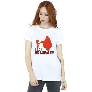 Disney Women's Big Hero 6 Baymax Fist Bump Cutout Cotton Boyfriend T-Shirt in White Size: 2XL White 2XL Disney Women's Big Hero 6 Baymax Fist Bump Cutout Cotton Boyfriend T-Shirt in White Size: 2XL White 2XL