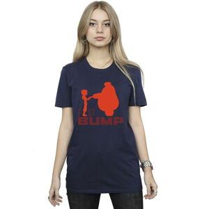 Disney Women's Big Hero 6 Baymax Fist Bump Cutout Cotton Boyfriend T-Shirt in Navy Size: Medium Navy M Disney Women's Big Hero 6 Baymax Fist Bump Cutout Cotton Boyfriend T-Shirt in Navy Size: Medium Navy M