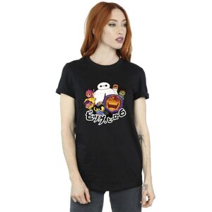 Disney Women's Big Hero 6 Baymax Group Manga Cotton Boyfriend T-Shirt in Black Size: Small Black S Disney Women's Big Hero 6 Baymax Group Manga Cotton Boyfriend T-Shirt in Black Size: Small Black S
