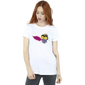 Disney Women's Big Hero 6 Baymax Fred Fired Up Cotton Boyfriend T-Shirt in White Size: Small White S Disney Women's Big Hero 6 Baymax Fred Fired Up Cotton Boyfriend T-Shirt in White Size: Small White S