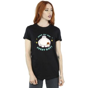 Disney Women's Big Hero 6 Baymax Hugs Everyday Cotton Boyfriend T-Shirt in Black Size: Medium Black M Disney Women's Big Hero 6 Baymax Hugs Everyday Cotton Boyfriend T-Shirt in Black Size: Medium Black M