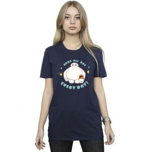 Disney Women's Big Hero 6 Baymax Hugs Everyday Cotton Boyfriend T-Shirt in Navy Size: Medium Navy M Disney Women's Big Hero 6 Baymax Hugs Everyday Cotton Boyfriend T-Shirt in Navy Size: Medium Navy M