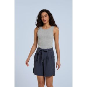 Animal Women's 'Loren' Lightweight Breathable High Rise Belted Waist Paper Bag Shorts in Navy Size: 6 Navy 6 Animal Women's 'Loren' Lightweight Breathable High Rise Belted Waist Paper Bag Shorts in Navy Size: 6 Navy 6