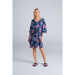 Animal Women's 'Jasmine' Wide Neck Drawstring Waist Breathable ECOVERO™ Kaftan Dress in Dark Blue Size: 14 Dark Blue 14 Animal Women's 'Jasmine' Wide Neck Drawstring Waist Breathable ECOVERO™ Kaftan Dress in Dark Blue Size: 14 Dark Blue 14