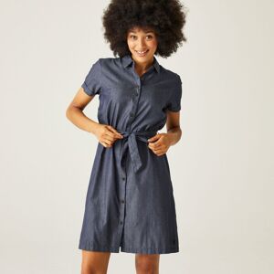 Regatta Women's Rema Cotton Shirt Dress in Light Blue Size: 14 Light Blue 14 Regatta Women's Rema Cotton Shirt Dress in Light Blue Size: 14 Light Blue 14