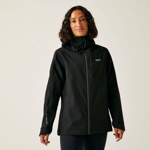 Regatta Women's 'Birchdale' Waterproof Shell Jacket in Jet Black Size: 16 Jet Black 16 Regatta Women's 'Birchdale' Waterproof Shell Jacket in Jet Black Size: 16 Jet Black 16
