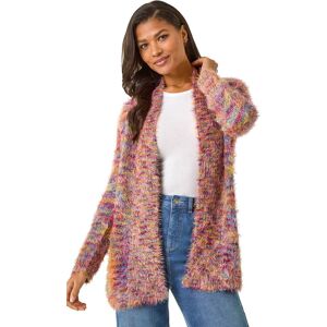 Roman Women's Fluffy Longline Cosy Cardigan Size: 20 Multicolor 20 Roman Women's Fluffy Longline Cosy Cardigan Size: 20 Multicolor 20