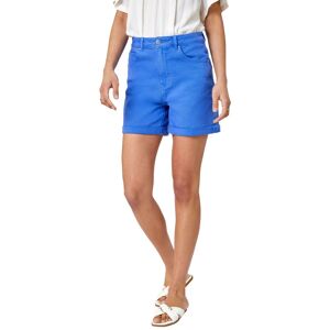 Roman Women's Turn Up Cotton Stretch Shorts in Blue Size: 20 Blue 20 Roman Women's Turn Up Cotton Stretch Shorts in Blue Size: 20 Blue 20