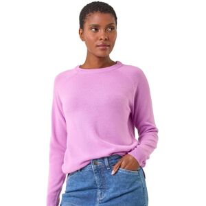 Roman Women's Plain Soft Crew Neck Jumper in Mauve Size: 10 Mauve 10 Roman Women's Plain Soft Crew Neck Jumper in Mauve Size: 10 Mauve 10