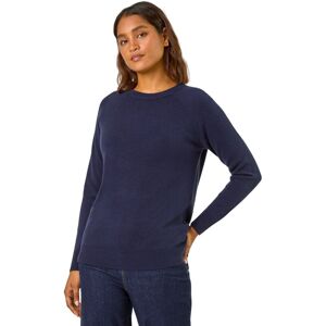 Roman Women's Plain Soft Crew Neck Jumper in Midnight Size: 16 Midnight 16 Roman Women's Plain Soft Crew Neck Jumper in Midnight Size: 16 Midnight 16