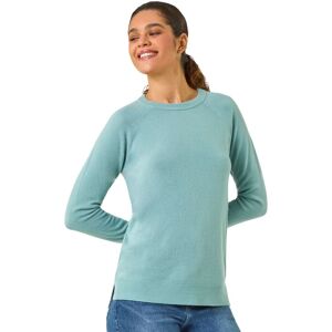 Roman Women's Plain Soft Crew Neck Jumper in Pale Blue Size: 12 Pale Blue 12 Roman Women's Plain Soft Crew Neck Jumper in Pale Blue Size: 12 Pale Blue 12