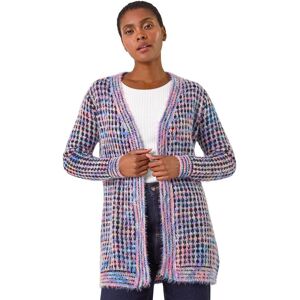 Roman Women's Spacedye Fluffy Cardigan in Lavender Size: 16 Lavender 16 Roman Women's Spacedye Fluffy Cardigan in Lavender Size: 16 Lavender 16