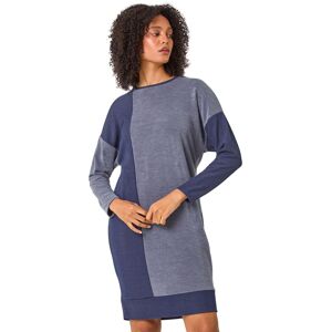 Roman Women's Colour Block Stretch Jumper Dress in Blue Size: 16 Blue 16 Roman Women's Colour Block Stretch Jumper Dress in Blue Size: 16 Blue 16